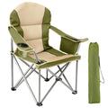 Oversized Camping Chair – Heavy Duty Folding Chair with Cooler Bag, Cup Holder & Storage Pockets