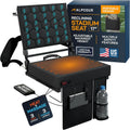 Heated Massage Reclining Stadium Seat With Back Support For Bleachers