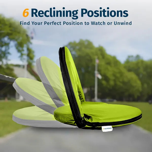 Reclining Stadium Seat - Waterproof, 6-Position Comfort For Outdoor Use