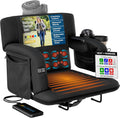 Premium Heated Massage Stadium Seat – Reclining Bleacher Chair with Back Support