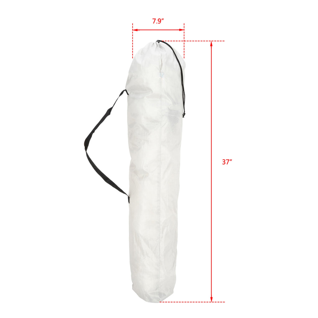 Portable Camping Chair – Heavy Duty Folding Outdoor Chair with Iron Frame, Off-White