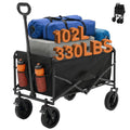 Heavy-Duty Utility Cart – Foldable Rolling Design - Lusterify