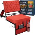 Folding Reclining Stadium Seat With Back Support For Bleachers